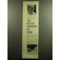 1958 WQXR Radio Ad - The Boston Symphony on WQXR