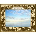The Great Lakes Michigan Engraved Wood Picture ...