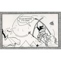 Andy Capp Kicks Flo While Skiing Old Holiday Co...