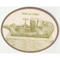 BEER MAT - OTTER BREWERY - SINK AN OTTER - (Cat...