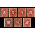 J61-67, Mint F-VF NH Set of 7 Postage Due Stamp...