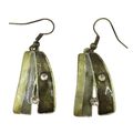 Trapezium Bronze Coloured Earrings Drop on Fish...
