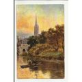 Somerset BATH St John's Church Art Postcard by ...