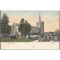 Epsom, Surrey - Parish church - postcard by Hol...