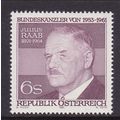 AUSTRIA 1981 90th BIRTH ANNIV JULIUS RAAB MINT ...