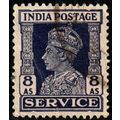 India 1939 King George VI SERVICE 8As Used Stamp