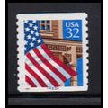 2913v 32c U.S. Flag Over Porch Very Fine MNH LG...