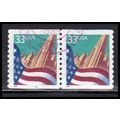 Used 3280 33c U.S. Flag Over City Very Fine CNP...