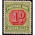 Australia 1946 Postage Due 1D Used Stamp CofA w...