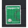 Singapore.SG237 75c U.P.U. emblem and multiple ...