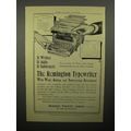 1908 Remington Typewriter Ad - Wahl Adding Atta...