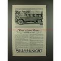 1927 Willys Knight Car Ad - Over 92,000 Miles, Smooth!!