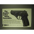 1974 Garcia Astra Constable Pistol Ad - Double-...