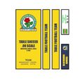 Table Football Subbuteo Box Label Blackburn Rov...