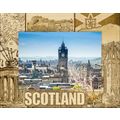 Scotland Quad Style Laser Engraved Wood Picture...