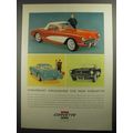 1956 Chevrolet Corvette Ad - Chevrolet unleashes the new Corvette
