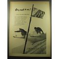 1959 The Homestead Resort Ad - Going south to ski?