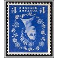 SG516Wi 1d Ultramarine 1952 Tudor Crown Inverte...