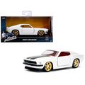 Roman's Ford Mustang White with Black Stripes a...