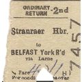 B.T.C. Edmondson Ticket - Stranraer Harbour to ...