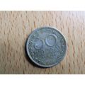 Sri Lanka 1991 50 Cents Coin
