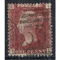 1858 SG43 1d Red Plate 209 Good/Fine Used Check...