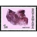 Botswana QEII 1974 Minerals 1c Amethyst Unmount...