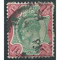 India 1911 SG137 1 Rupee Green & Scarlet (Remai...