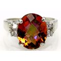 Twilight Fire Topaz, 925 Sterling Silver Ring, ...