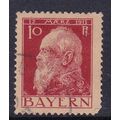 BAVARIA 1911 90th BIRTHDAY LUIPOLD 10pf USED SG...