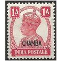 Chamba (ICS) 1943 SG111 1a Carmine Mounted Mint...