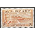 Falkland Island 1952 SG179 9d Orange-Yellow Mou...