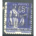 France 1937 - SG509a - 65c blue - Peace - used 10