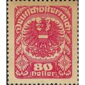 AUSTRIA, Coat of arms, pink 1920, 80kr