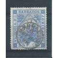 barbados stamps hm sg119 sg 119 used damage cen...