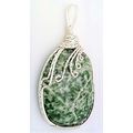 Mariposite Silver Copper Wire Wrap Gemstone Pen...