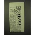 1929 Furness Prince Line Cruise Ad - Travel South America