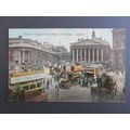 Bank Of England & Royal Exchange, London Postcard