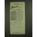 1974 L.L. Bean Tattersall Shirt Ad - Bean's Outdoor sporting specialties