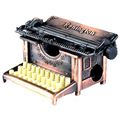 Old Time Typewriter Die Cast Metal Collectible ...
