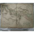 1850 Black's steel engraved map Principal Count...