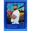 2022 Topps Heritage Chrome Blue Sparkle #357 Te...