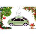 GREAT GIFT CHRISTMAS ORNAMENT GREEN VW NEW BEET...