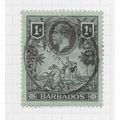 BARBADOS 1912 KG5 1/- ONE SHILLING SG178 178 SG...