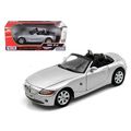 BMW Z4 Convertible Silver 1/18 Diecast Model Ca...