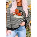 Black Stripe Tis The Season Chenille Patched Gr...