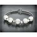 Tibet Hill Tribe Style Silver Tone Charm Bracel...