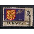 Jersey GB 1969 5d Arms & Royal Mace SG 20.(G575 )