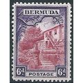 Bermuda 1936 SG104 6d Carmine-Lake & Violet Mou...