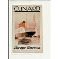 A Marine Art Postcard 1-23/12 CUNARD LINE Europ...